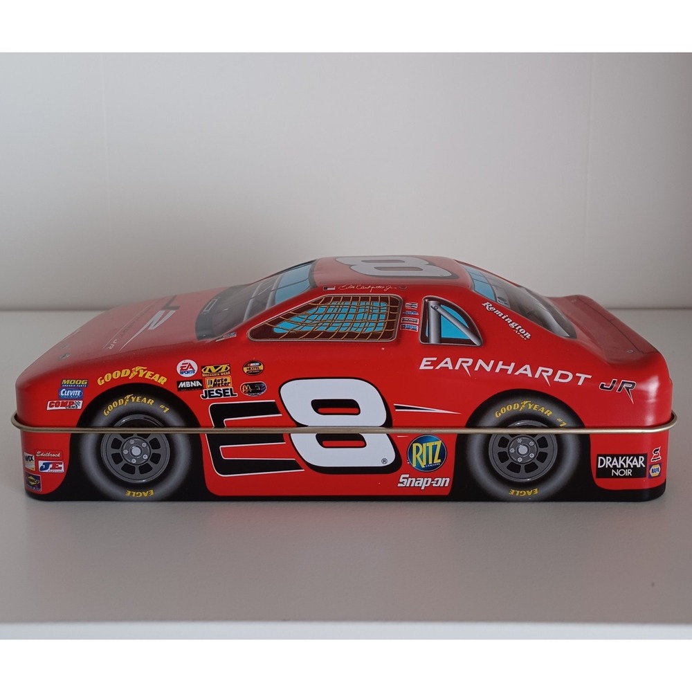 Vintage Dale Earnhardt Jr. #8 NASCAR Driver Car Collectible Tin